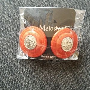 Orange earrings